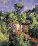 Paul Cezanne landscape rocks 2 France oil painting artist